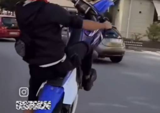 Un frame del video postato su Instagram dal sindaco di Laveno