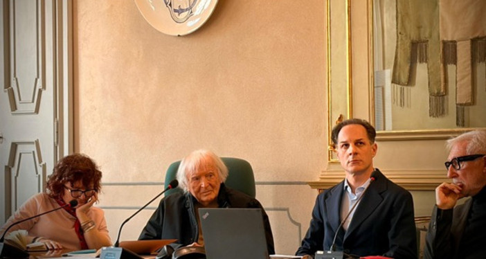 Un momento del convegno di Villa Frua