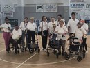 Un momento delle Olimpiadi delle case di riposo a Laveno (foto tratta dalla pagina Facebook della Menotti Bassani) Un momento delle Olimpiadi delle case di riposo a Laveno (foto tratta dalla pagina Facebook della Menotti Bassani)