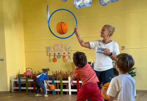 Alla scuola materna di Luvinate il basket è per tutti Alla scuola materna di Luvinate il basket è per tutti
