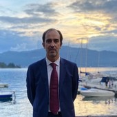 Il sindaco di Laveno Mombello Luca Santagostino leader di Civitas Il sindaco di Laveno Mombello Luca Santagostino leader di Civitas