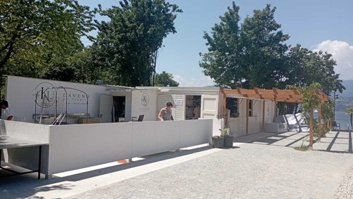 Ultimi ritocchi prima del debutto dell'attesissimo ristorante di Javier Zanetti a Laveno Ultimi ritocchi prima del debutto dell'attesissimo ristorante di Javier Zanetti a Laveno