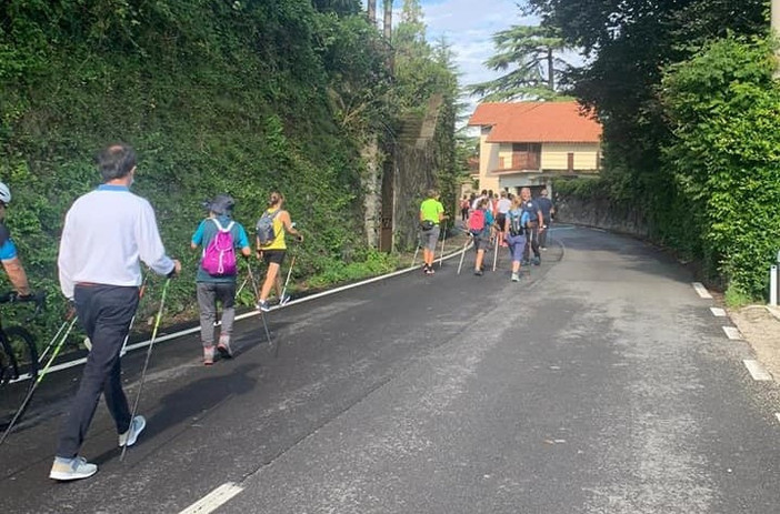(foto d'archivio della Sp69 chiusa al traffico a Laveno) (foto d'archivio della Sp69 chiusa al traffico a Laveno)