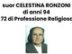 Varese e Luvinate piangono suor Celestina: «Commozione e profonda gratitudine» Varese e Luvinate piangono suor Celestina: «Commozione e profonda gratitudine»