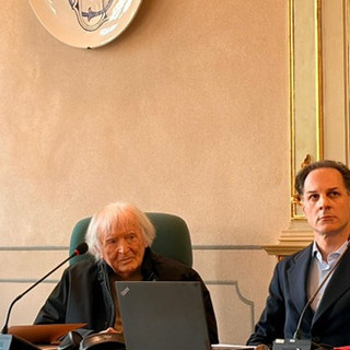 Un momento del convegno di Villa Frua