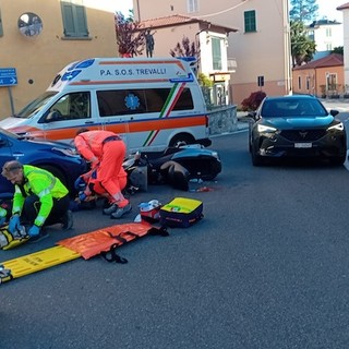 La foto dell'incidente a Maccagno tratta da Luinonotizie.it