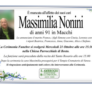 Massimilia Nonini in Macchi