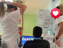 La foto postata sui social dal sindaco Marco Colombo per ringraziare medici e infermieri del Pronto Soccorso del Circolo