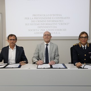 La firma del Protocollo di Sicurezza tra Sea e Polizia di Stato