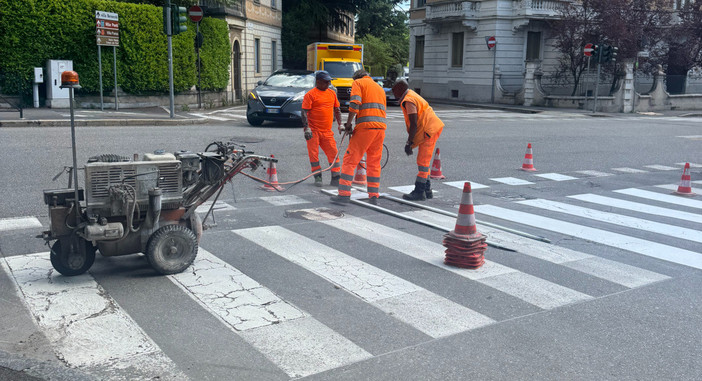 La foto da viale Aguggiari allegata alla nota stampa