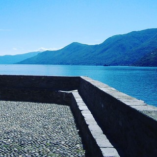 Vista del lago Maggiore da Maccagno