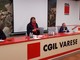 I tre segretari generali di Cgil, Cisl e Uil della provincia di Varese