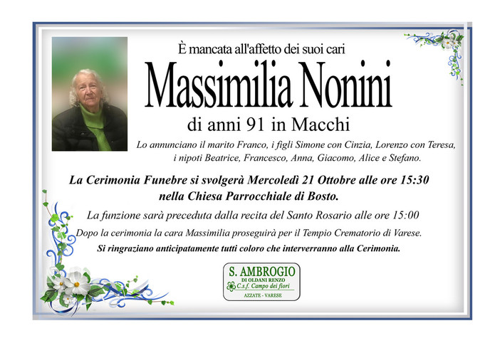 Massimilia Nonini in Macchi