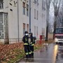L'intervento dei vigili del fuoco all'ospedale Sacco di Milano L'intervento dei vigili del fuoco all'ospedale Sacco di Milano