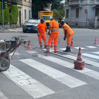 La foto da viale Aguggiari allegata alla nota stampa