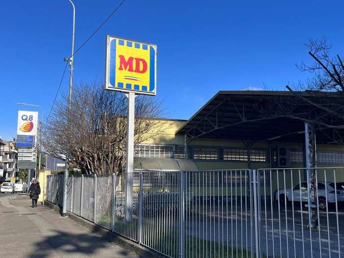 Il supermercato MD in viale Borri