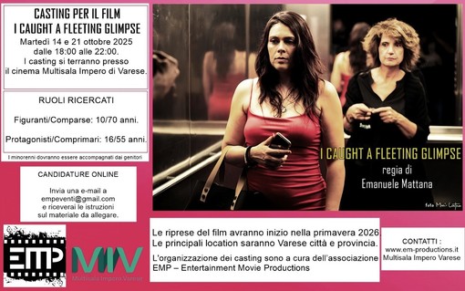 Nuovo film per Emanuele Mattana: aperti i casting a Varese per attori e comparsi dai 10 ai 70 anni