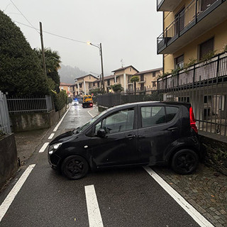 Le immagini dell'incidente di Maccagno nella foto tratta da Luinonotizie.it