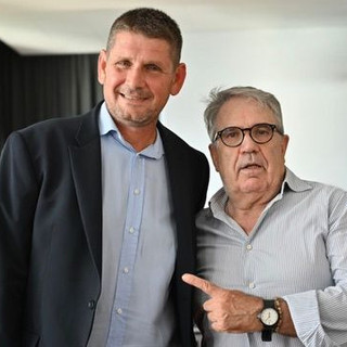 Nicola Riva con Claudio Ferretti a Luino (foto Angela Garro) Nicola Riva con Claudio Ferretti a Luino (foto Angela Garro)