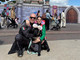 Roberto Lachin, Elena Travaini con il loro cane guida Roger Rabbit Roberto Lachin, Elena Travaini con il loro cane guida Roger Rabbit