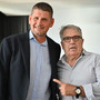 Nicola Riva con Claudio Ferretti a Luino (foto Angela Garro) Nicola Riva con Claudio Ferretti a Luino (foto Angela Garro)