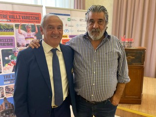 Oldani con l'assessore allo Sport di Varese Stefano Malerba Oldani con l'assessore allo Sport di Varese Stefano Malerba