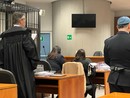 Un'immagine dell'udienza di oggi in Tribunale a Varese del processo per stalking a Marco Manfrinati