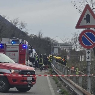 foto dell'incidente di Porto Valtravaglia tratta da Luinonotizie.it