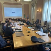 Un'immagine della riunione in Prefettura a Varese