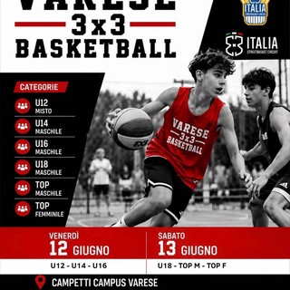 Il basket 3x3 sbarca al Campus: due giorni di spettacolo con il Varese 3x3 Basketball
