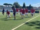 Riscaldamento prima di Pontedera-Varese Riscaldamento prima di Pontedera-Varese