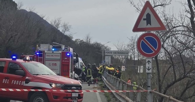 foto dell'incidente di Porto Valtravaglia tratta da Luinonotizie.it