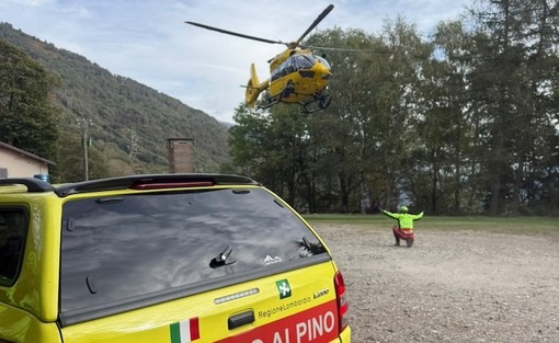 Doppio infortunio nei boschi dell'alto Varesotto: elisoccorso in volo a Cugliate Fabiasco e Musignano