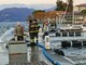 Le operazioni di messa in sicurezza del porto galleggiante di Porto Valtravaglia