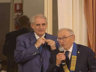 Passaggio di consegne tra Carlo Giani (a sin,) e Piegiorgio Zanazza Passaggio di consegne tra Carlo Giani (a sin,) e Piegiorgio Zanazza