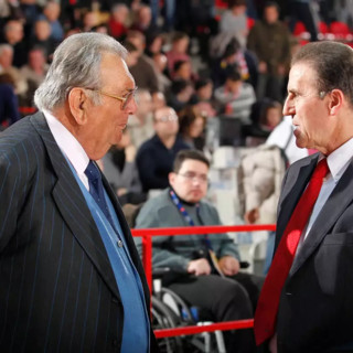 Renzo Cimberio e Carlo Recalcati a Masnago: altri tempi...