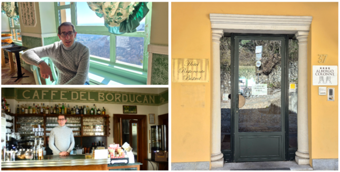 Riccardo Santinon unisce con un filo di qualità e proposte diverse due pezzi di storia del Sacro Monte, Colonne e Borducan