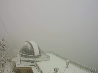 L'osservatorio del Campo dei Fiori sotto la neve a Natale