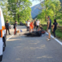 La foto pubblicata da Luinonotizie.it dell'incidente di sabato in Valganna