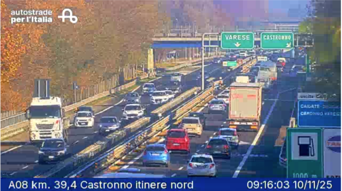 Le immagini della webcam di Autostrade per l'Italia Le immagini della webcam di Autostrade per l'Italia