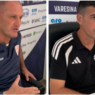 Bisoli-Angellotti nel dopo partita di Varesina-Pistoiese Bisoli-Angellotti nel dopo partita di Varesina-Pistoiese