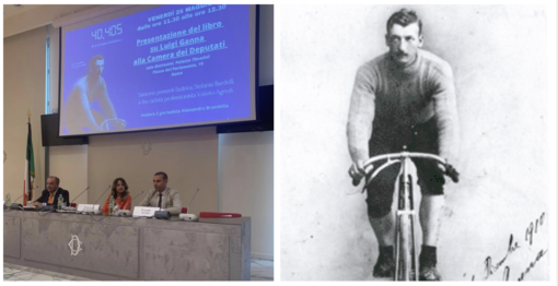 La storia di Luigi Ganna, il primo vincitore del Giro d'Italia. Presentato alla Camera il libro che racconta la sua storia