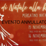 Annullato il mercatino di Natale alla Rasa causa maltempo Annullato il mercatino di Natale alla Rasa causa maltempo