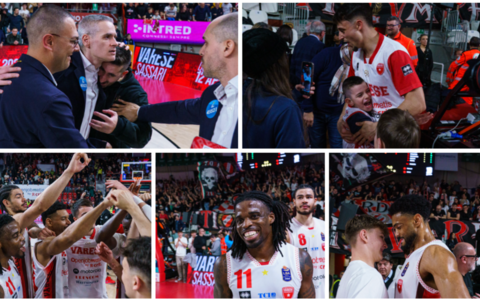 Gesti, abbracci, volti di una squadra vera che è una cosa sola con il suo pubblico incandescente e inimitabile (Foto Fabio Averna)