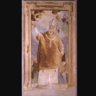 L'affresco presente nella chiesa parrocchiale di Morazzone L'affresco presente nella chiesa parrocchiale di Morazzone