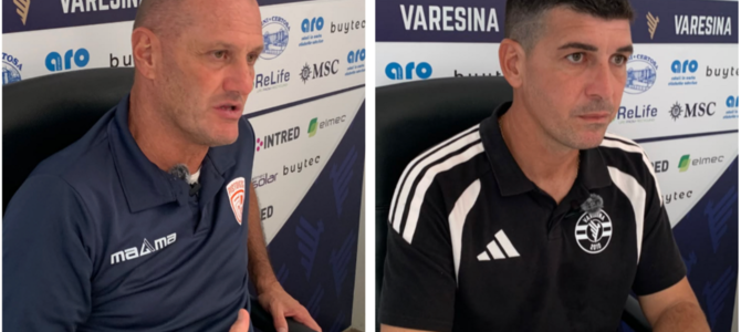 Bisoli-Angellotti nel dopo partita di Varesina-Pistoiese Bisoli-Angellotti nel dopo partita di Varesina-Pistoiese