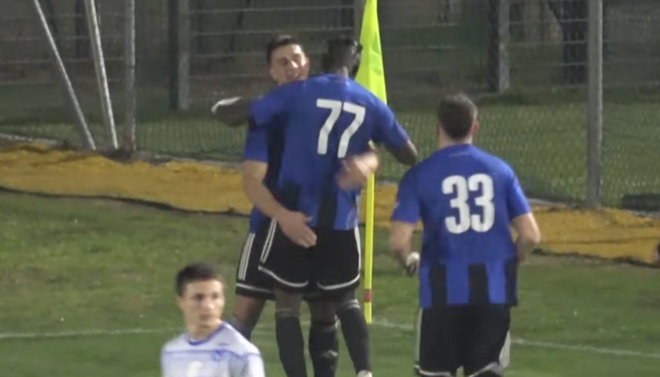 21° gol tra campionato e coppa per il numero 77 nerazzurro Joao Carlos Monteiro Barbosa