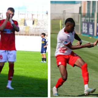 Malinverno-pubblico del Varese, è sempre amore. A destra Guri contro l'Oltrepò: alla Varesina servono i suoi gol