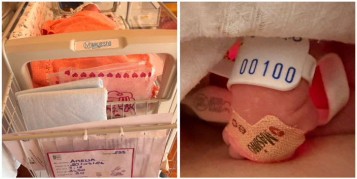 Amelia Gheller, centesima bimba nata quest'anno a Cittiglio