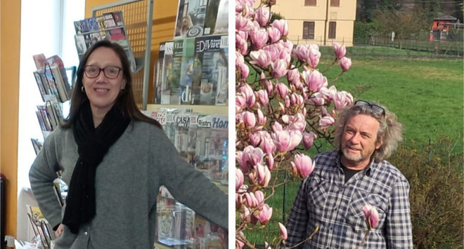 Barbara e Giovanni al lavoro